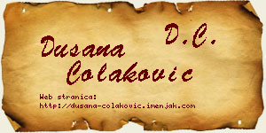 Dušana Čolaković vizit kartica
